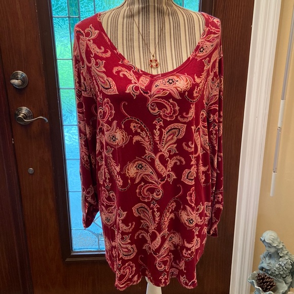 High Fifth long sleeve with scoop neck & roll up sleeve size 1 X - Picture 10 of 10